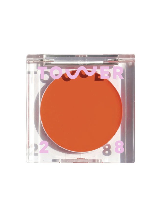 Beauty BeachPlease Cream Blush for Cheeks and Lips - Multi-Purpose Lip and Cheek Tint in Orange Blush - for Sensitive Skin – Color GOLDEN HOUR, Luminous Finish