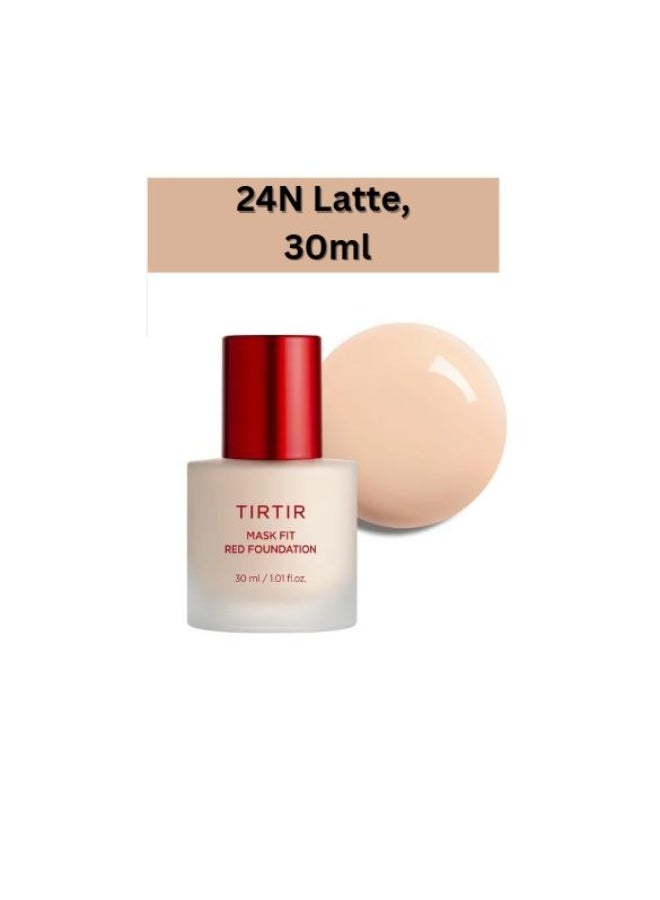 TIRTIR Mask Fit Red Foundation #24N Latte, 1.01 Fl Oz