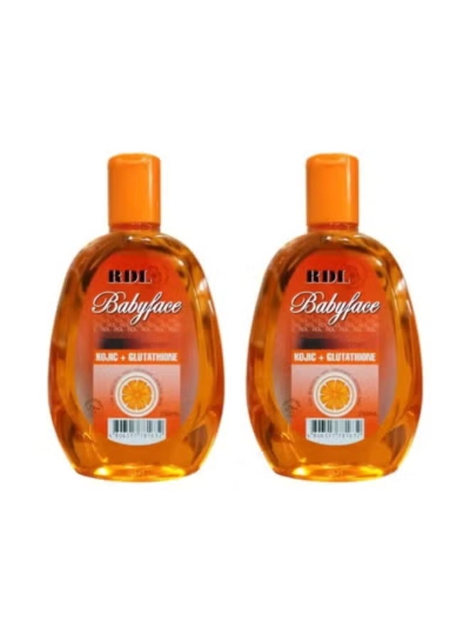 Babyface Facial Cleanser with Kojic + Glutathione 250mL 2 pcs