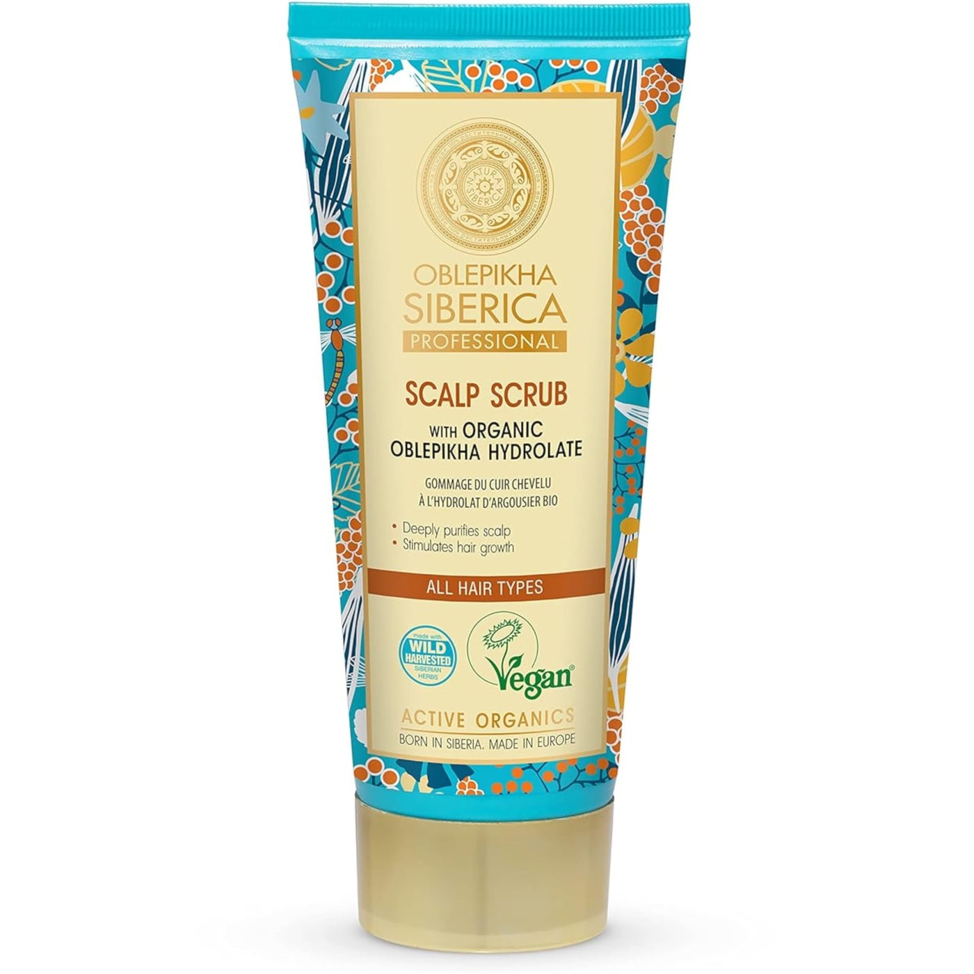 Natura Siberica Oblepikha Sea Buckthorn Scrub for Scalp Sea Buckthorn Oil 200ml