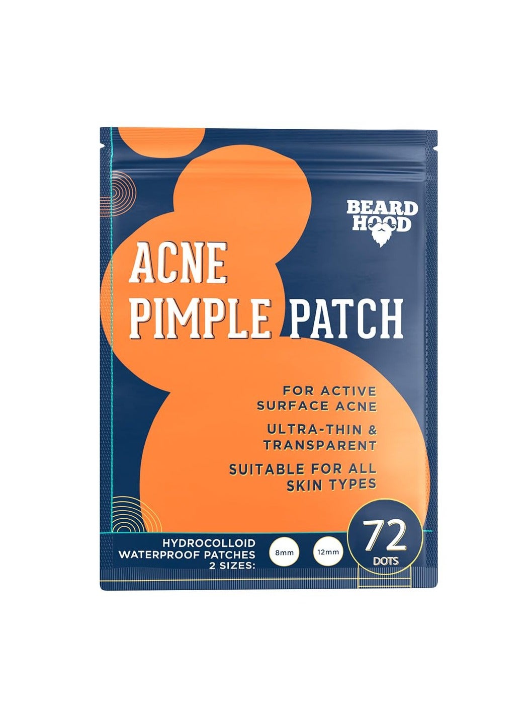 Beardhood Acne Pimple Patch 72 For Active Surface Acne Absorbs Pimple Overnight Reduces Excess Oil For All Skin Types