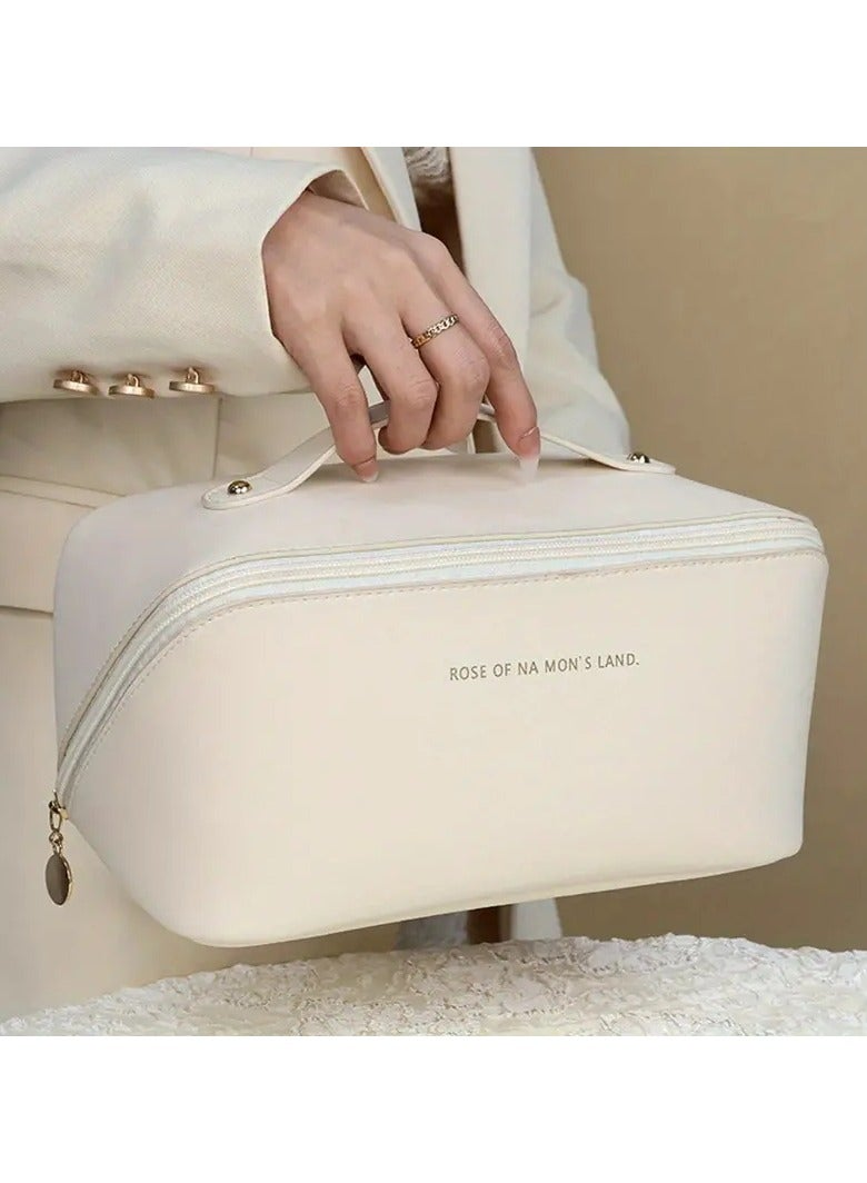 Large Capaciy Travel Cosmetic Bag Multifunctional Waterproof Portable Makeup Organizer Bag With Handle Ideal for Travel