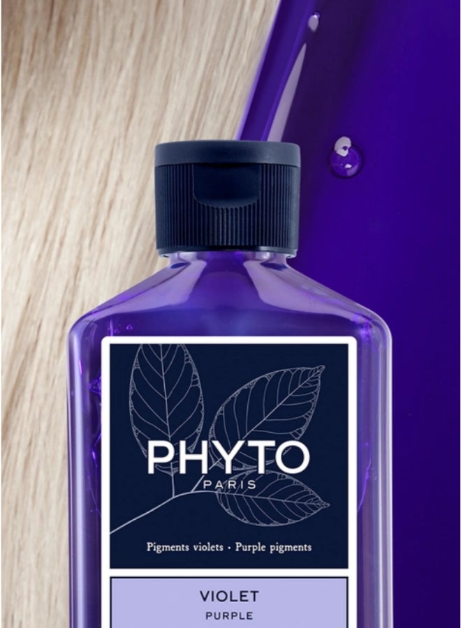 Phyto No Yellow Purple Shampoo, Toning Shampoo for Blonde, Grey & White Hair, Sulfate & Silicone-Free 250ml - image 6