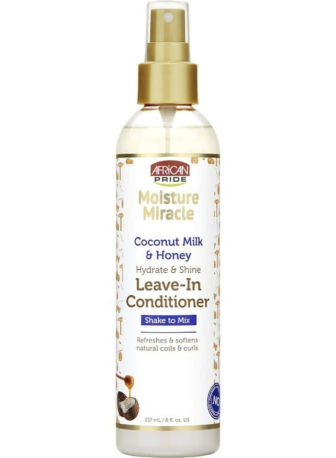 African Pride Moisture Miracle Coconut Milk And Honey Hydrate & Shine Leave- In Conditioner 237 ML