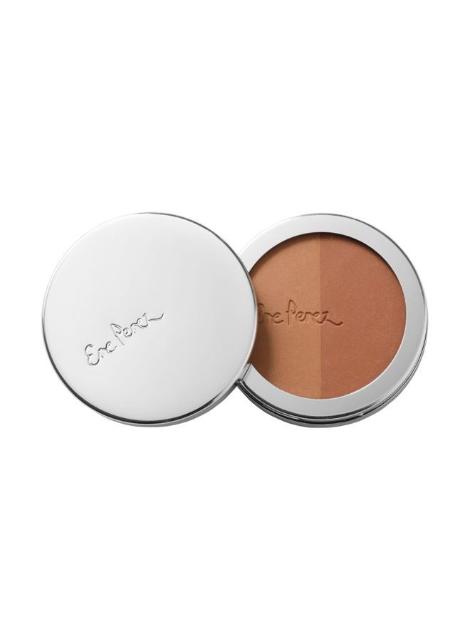 Natural Rice Powder Bronzer + Contour | Oil Absorbing, Velvet Shimmer Finish, Medium Coverage | Sunflower + Chamomile Oil, Vitamin E | Vegan, Cruelty-Free, Clean Beauty (Tulum)