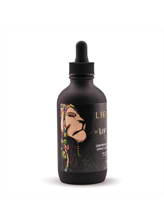 Lion Locs Hair Loc Growth Oil and Scalp Relaxer | Light Styling Oil for Dreads, Dreadlocks, Locks, Microlocs, Interlocks, Braidlocks, Braids, Faux Locs, Crochet Locs, Boho Locs, or Sisterlocks (4oz)