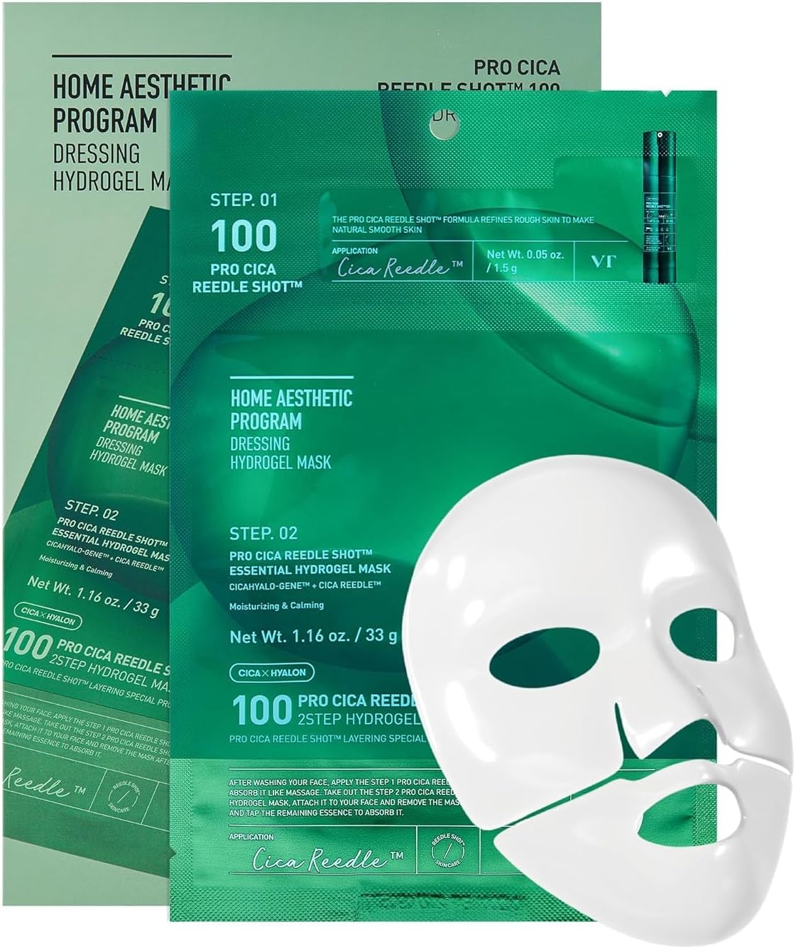 Pro Cica Reedle Shot 100 2 Step Hydrogel Mask 4ea