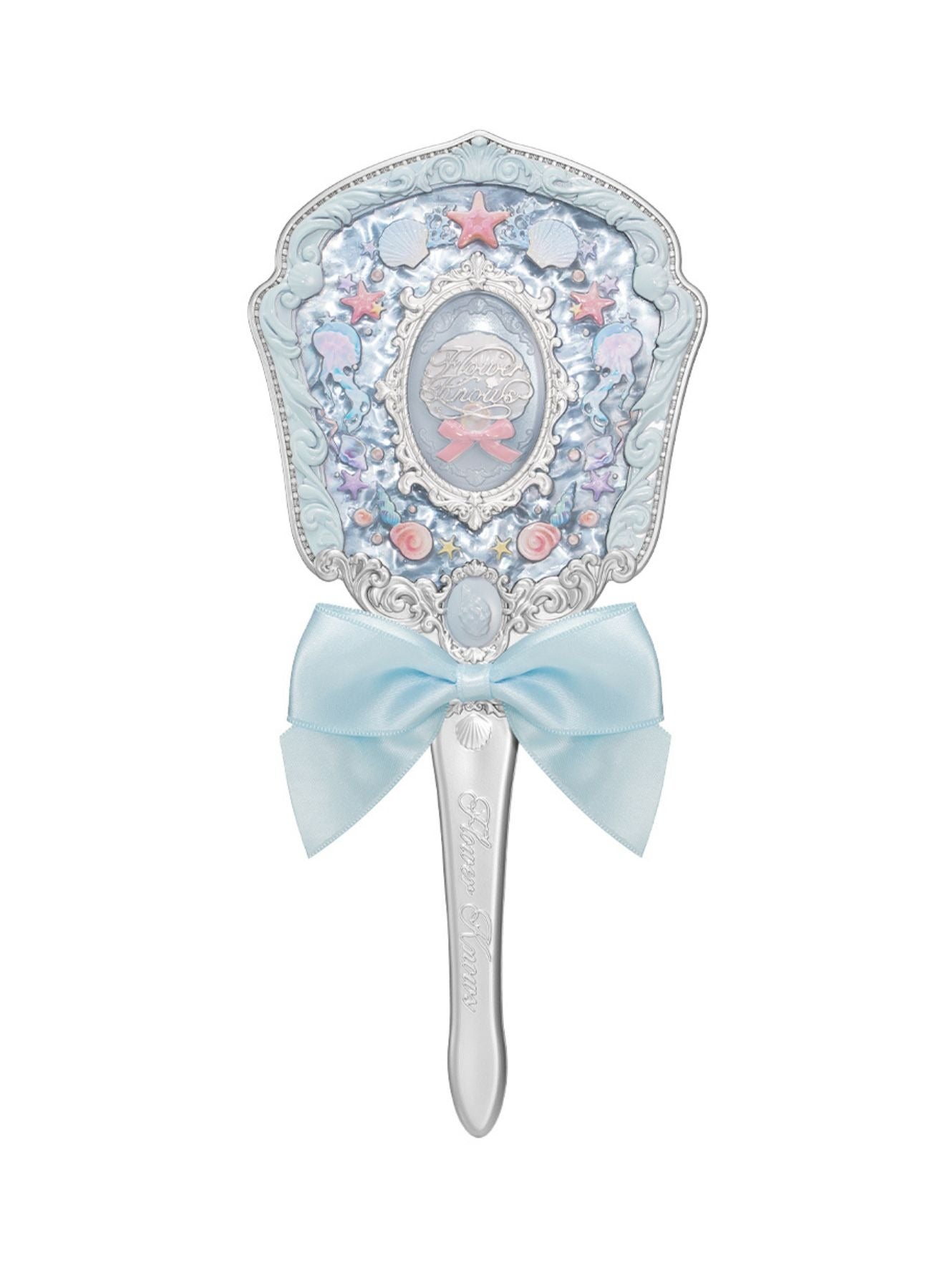 Shell's Jewel Hand Mirror - Blue Seashell