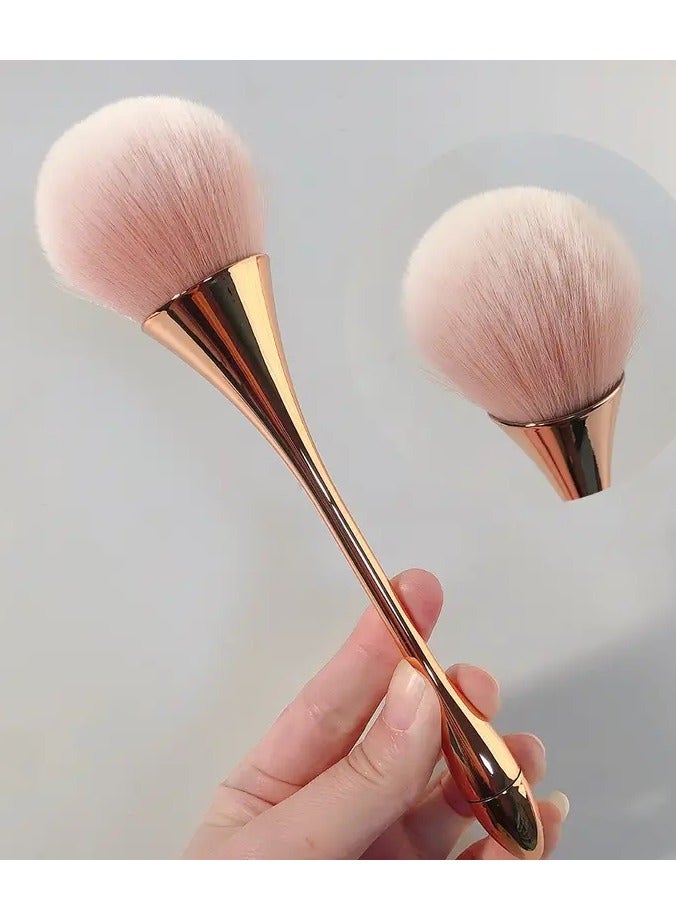 Large Mineral Powder Brush Bling Dazzling Luxurious Crystal Rhinestone Synthetic Makeup Brush for Foundation Blush Buffing or Bronzer for Daily Makeup