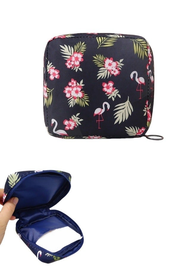 Sanitary Napkin Storage Bag Small Portable Menstrual Cup Nursing Pad Storage Pouch, Traveler Friendly Menstrual Period Bag, Mini Makeup Bag Coin Purse Wallets with Zipper for Women Teen Girls