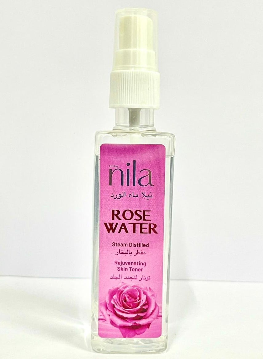 Pure Rose Water 100ml – Natural Hydrating Toner for Sensitive Skin & Pore Tightening