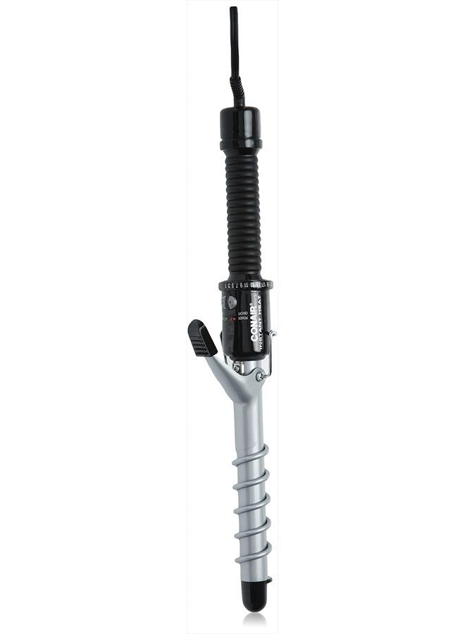 Instant Heat Spiral 3/4-Inch Curling Iron, spiral guide on barrel to help achieve spiral curls – for use on short to medium hair