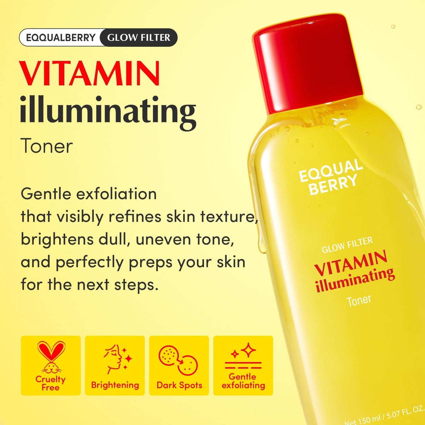 Vitamin Illuminating Toner 150ml – Brightening & Hydrating Face Toner for Even Skin Tone, Glowing Skin, and Refreshing Daily Skincare - image 2