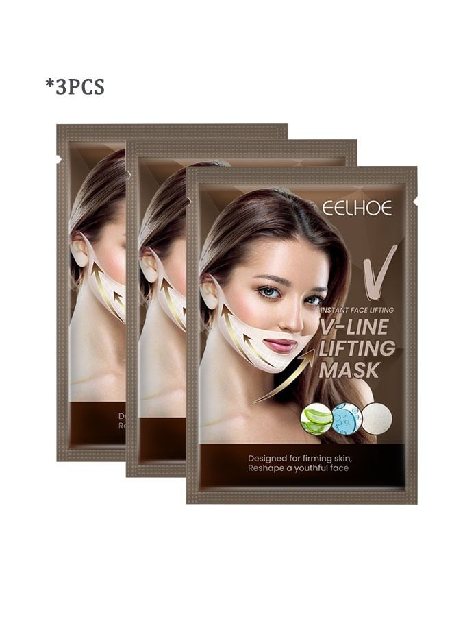 3 PCS V-line Facial Lifting Mask Facial Firming Lifting Shaping Small V-face Ear Lifting Facial Mask