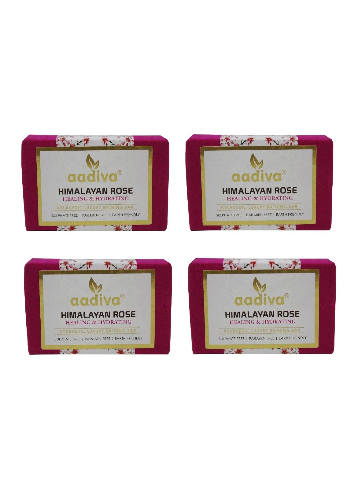 4 Pieces Aadiva Himalayan Rose Handmade and chemical Free Soap