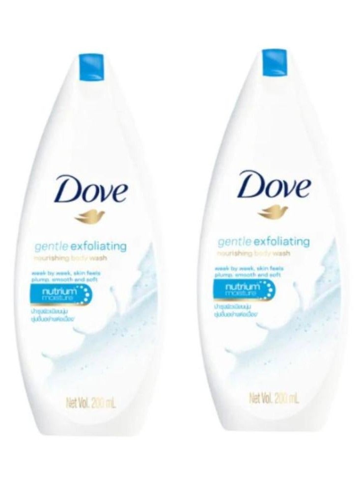 Gentle Exfoliating Nourishing Body Wash 200ml 2 pcs