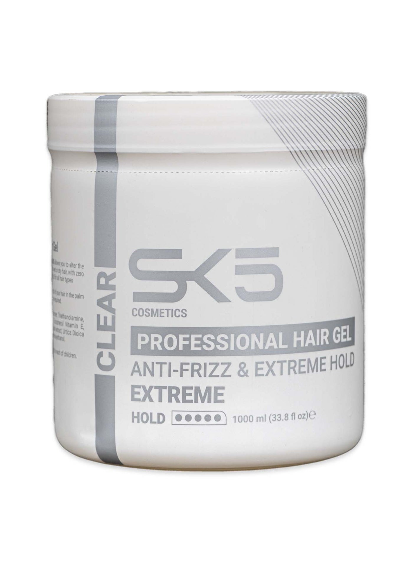 SK5 Professional Anti-Frizz Hair Gel - Extreme Hold 1000ml