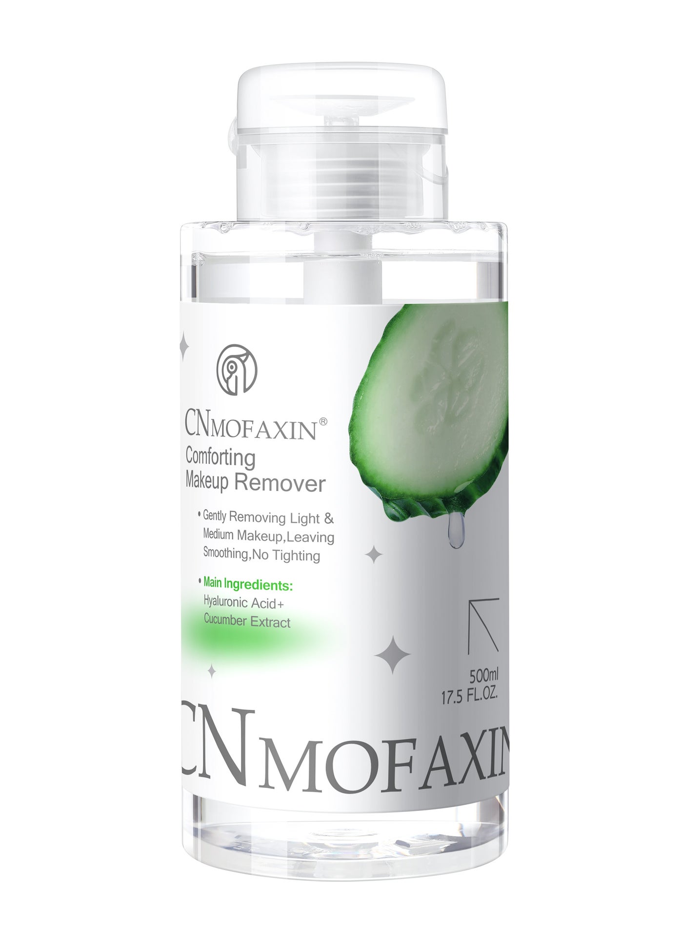 Comforting Makeup Remover 500ml – Oil Free, Gentle Micellar Formula for Face, Eyes & Lips – Waterproof Makeup Cleaner, Non-Irritating, Fragrance-Free