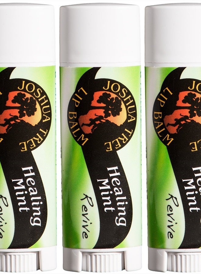 Joshua Tree Healing Mint Revive Organic Lip Balm (Pack of 3)
