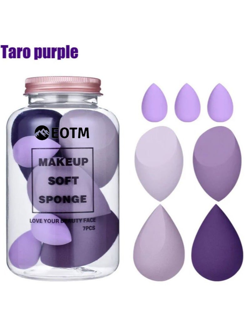 7 In 1 Foundation Blending Multi-color Latex Free Washable Makeup Soft Sponge