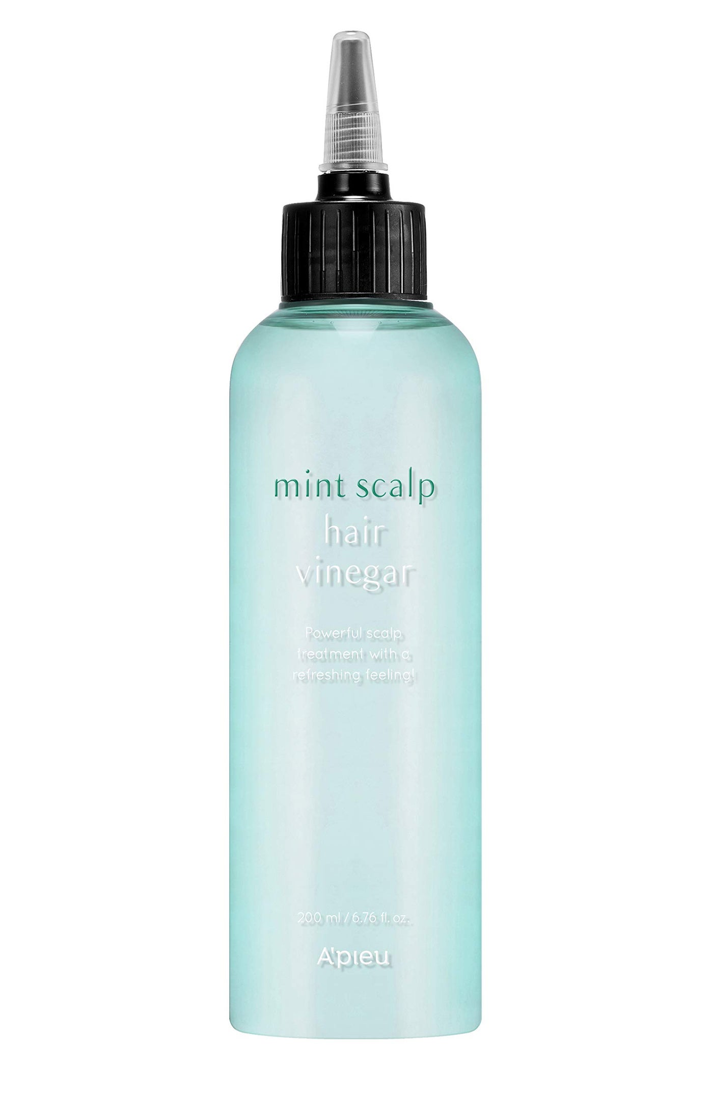 Aâ€™PIEU Mint Hair Vinegar - Deep Scalp Clean & Detox for Oily Scalp, Buildup & Dandruff Scalp Treatment, pH-Balancing Rinse for Fresh, Shiny Hair, Korean Hair Care, 6.76 fl oz