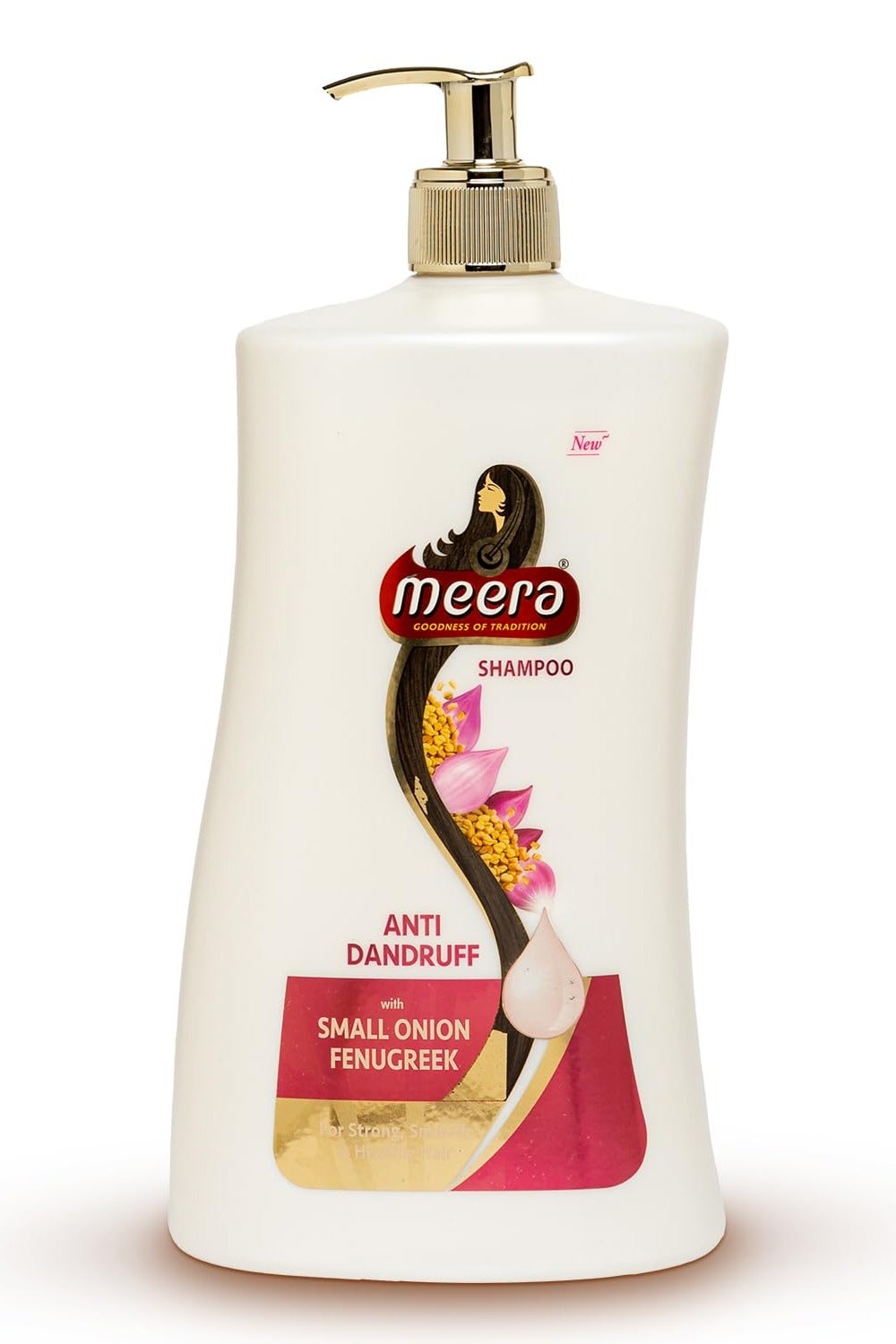 Meera Anti Dandruff Shampoo With Goodness Of Small Onion and Fenugreek Fights dandruff For Men And Women Paraben Free   1L