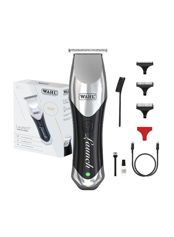 Wahl Professional Launch Trimmer | Cordless |3 Attachment Combs |Surgical Blade | 3 Pin - GCC