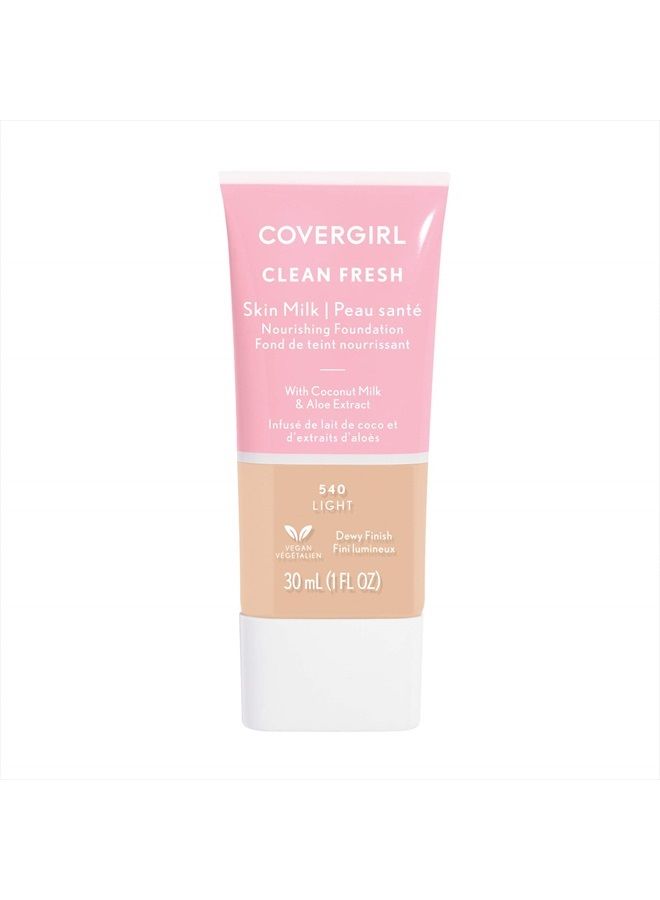 , Clean Fresh Skin Milk Foundation, Light, 1 Fl Oz (Pack of 1)