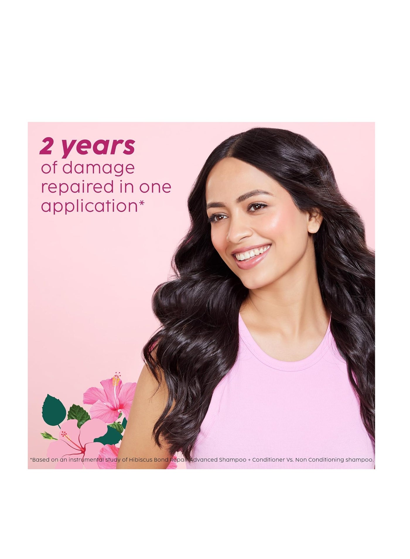 Hibiscus Frizz Control Hair Serum Protects & Smoothes, Dry, Flyaway & Frizzy Hair, With 13 Nourishing Oils 3x Strength with Fiberhance 50ml - image 3