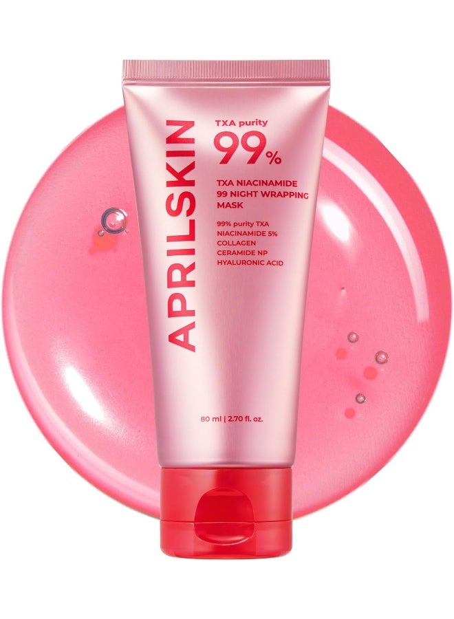 April Skin TXA Niacinamide 99 Brightening Overnight Sleeping Wrapping Mask 80ml