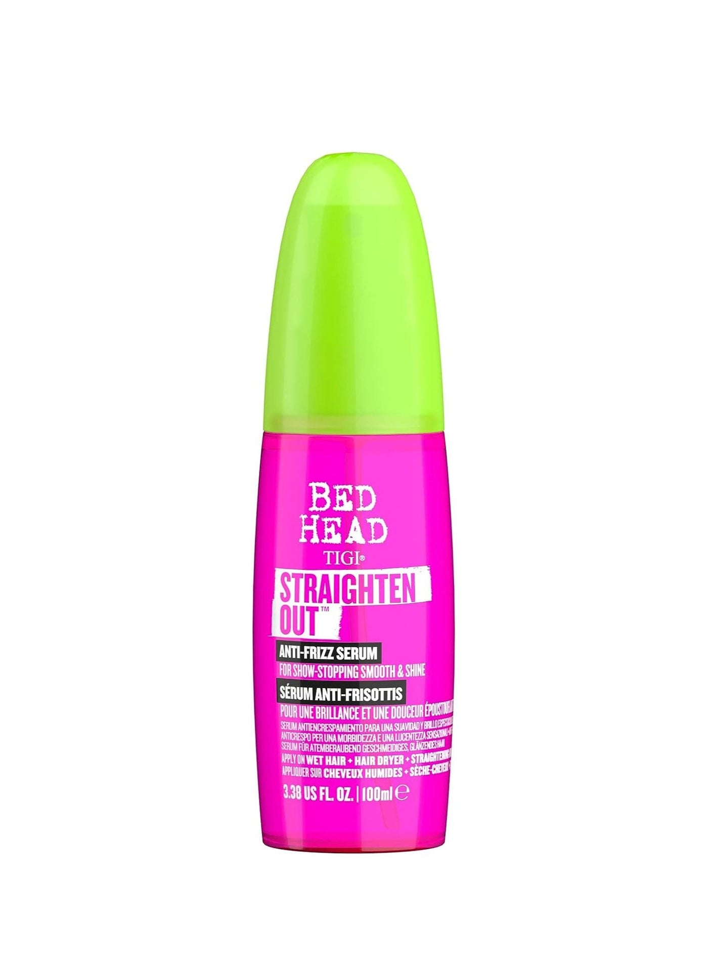 Bed Head by TIGI Straighten Out Anti Frizz Serum for Smooth Shiny Hair 100 ml