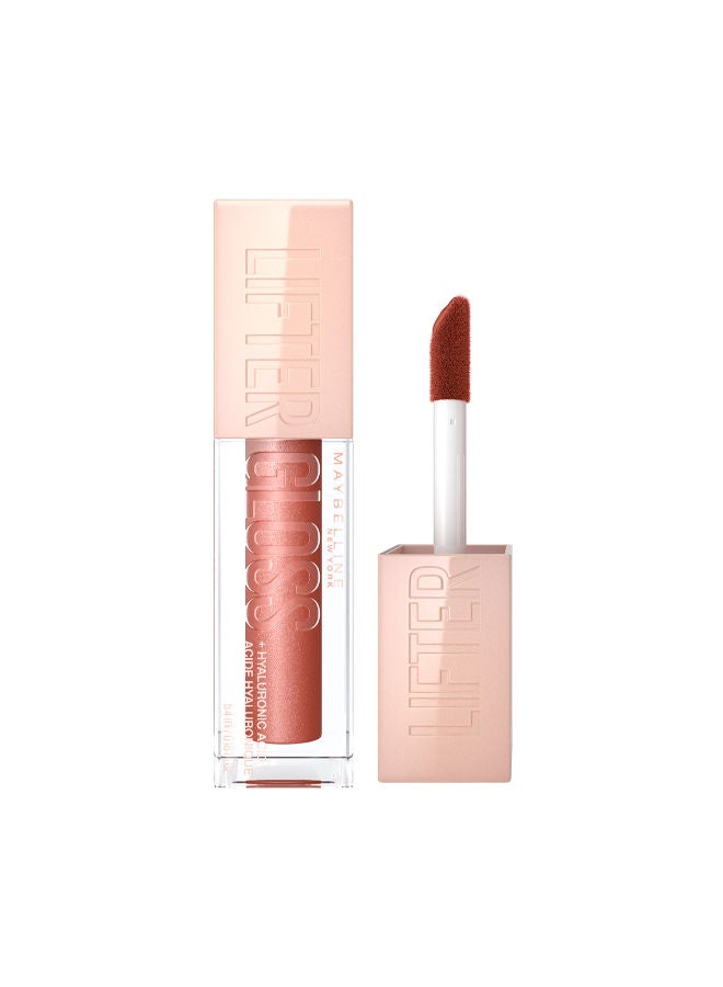 MAYBELLINE LIFTER GLOSS WITH HYALURONIC ACID, HYDRATING LIP GLOSS, HIGH SHINE, MOISTURIZING, 009 TOPAZ