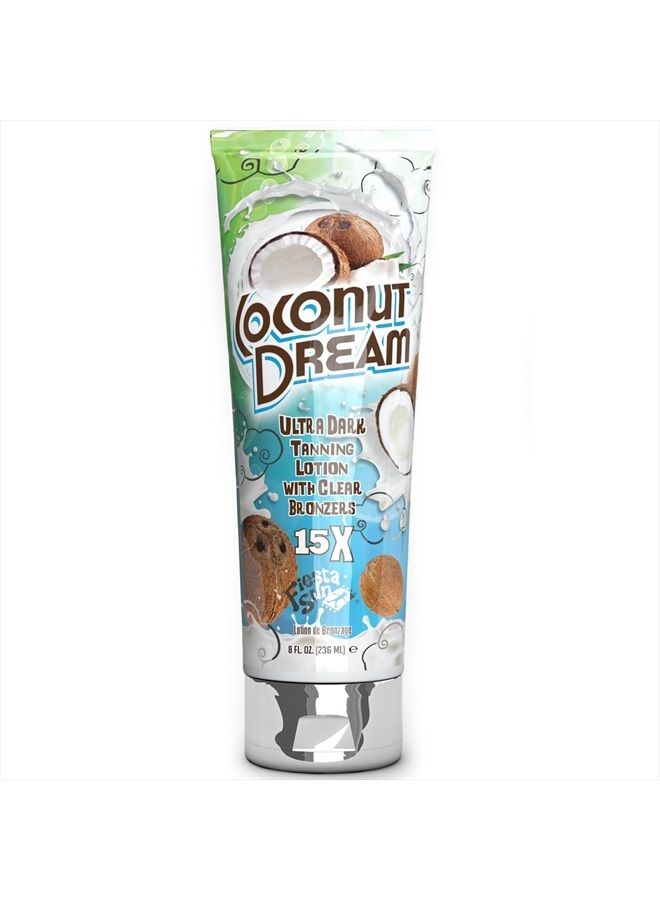 Coconut Dream Ultra Dark Tanning with Clear Bronzers, 8 oz.