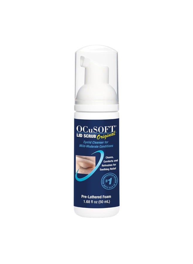 Original Foaming Eyelid Cleanser - Mild Instant Foam to Remove Oil, Dust, Pollen & Makeup - 1.68 fl oz