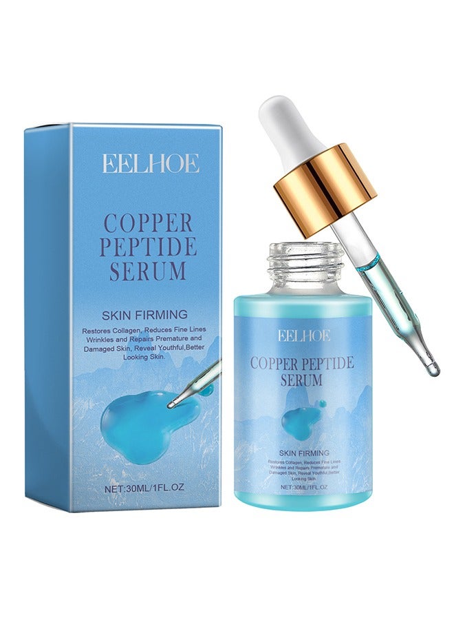 Copper Peptideserum Face Serum for Women - Face Care for Women - Copper Peptides Dark Spot Correcting Glow Serum - Hyaluronic Acid Serum Skincare - Hydrating Improving Damaged Skin & Making Skin Radiant 30ml