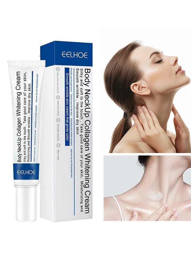 Body Neckup Collagen Whitening Cream, Tightening And Lifting Loose Skin, Reduce Wrinkles, Skin Brightening, Reduce MelaninPrecipitation, Boosts CollagenProduction, Skin Tightening, 20G