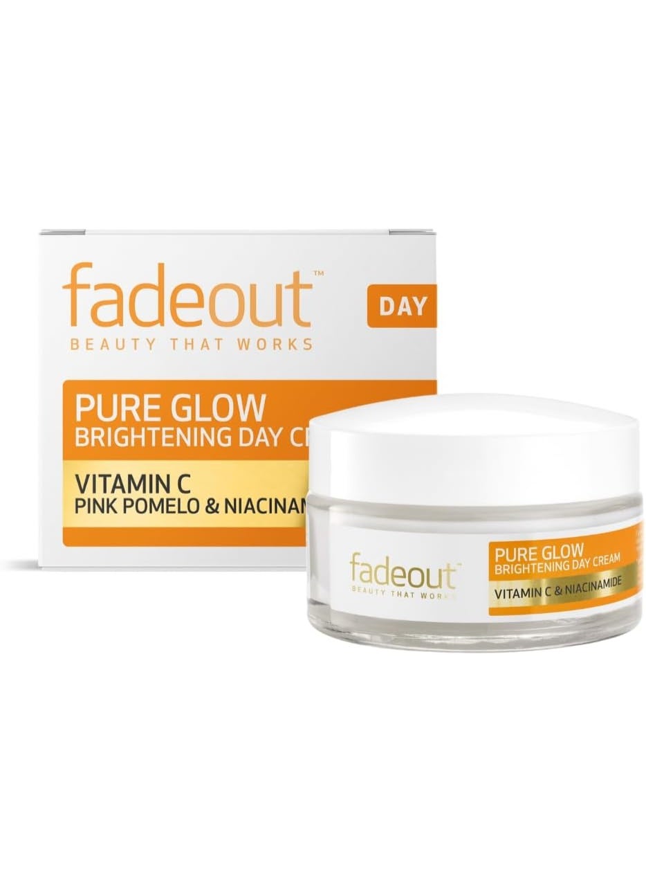 Fade Out Pure Glow Brightening Day Cream with Vitamin C, Pink Pomelo and Niacinamide 50g