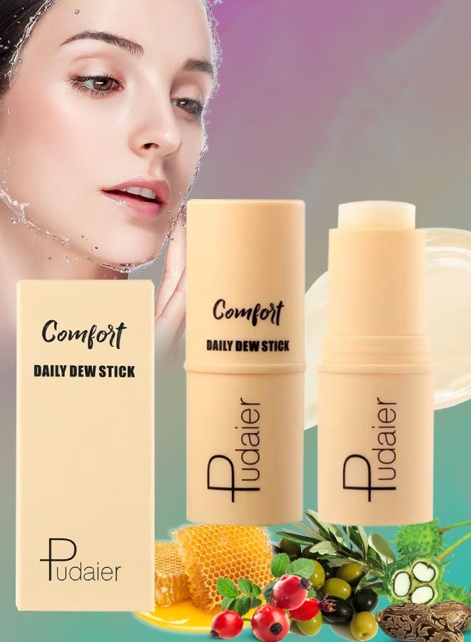 Daily Dew Moisturizing Stick Deep Hydrating Creamy Texture Non Sticky Moisturize Daily Cream Stick Multi Use Balm Stick Hydrating Primer Brightens and Glow Skin Makeup Stick