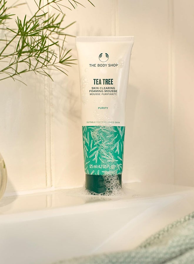 Tea Tree Foaming Face Wash Mousse for Blemished Skin | Salicylic Acid & Tea Tree Oil | Clarifying, Mattifying Cleanser for Sensitive Skin, 125ml - image 3