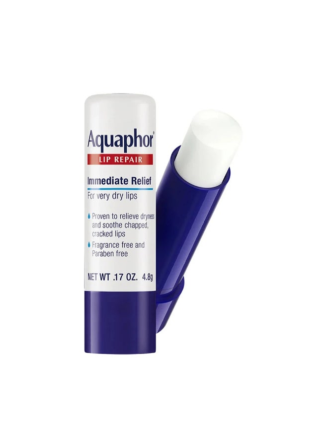 Lip Repair Stick Lip Balm (0.17 Oz) – Long-Lasting Moisturizing Care for Dry & Chapped Lips, with Shea Butter & Vitamins, Fragrance-Free