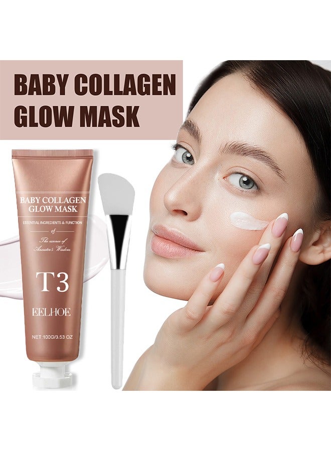 T3 Collagen Pestlo Mask, Pestlo Baby Collagen Glow Mask, Pestlo T3 Collagen Mask, T3 Collagen Peel Off Mask, Korean Skin Care Facial Mask, Anti Wrinkle Firming Face Masks