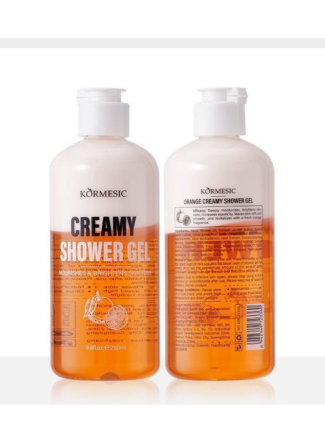 Orange Milk Foam Body Wash 290ml - Citrusy & Invigorating