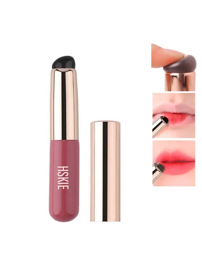 Silicone Lip Brush With Lid Silicone Angled Concealer Brush Like Fingertips Q Soft Angled Concealer Makeup Brush Tool New Portable Round Head Silicone Makeup Brush Lip Brush