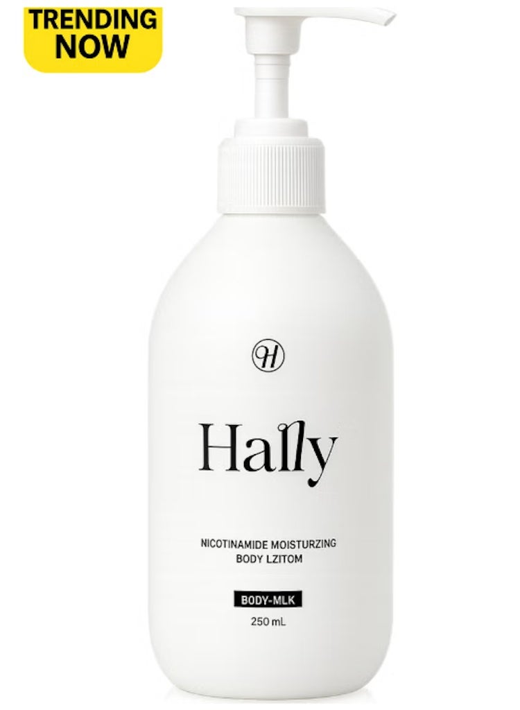 Hally Body Milk 250ml Nicotinamide Moisturizing Body Lotion Skin Whitening Nourishing Hydrating For Dry Skin Women and Men