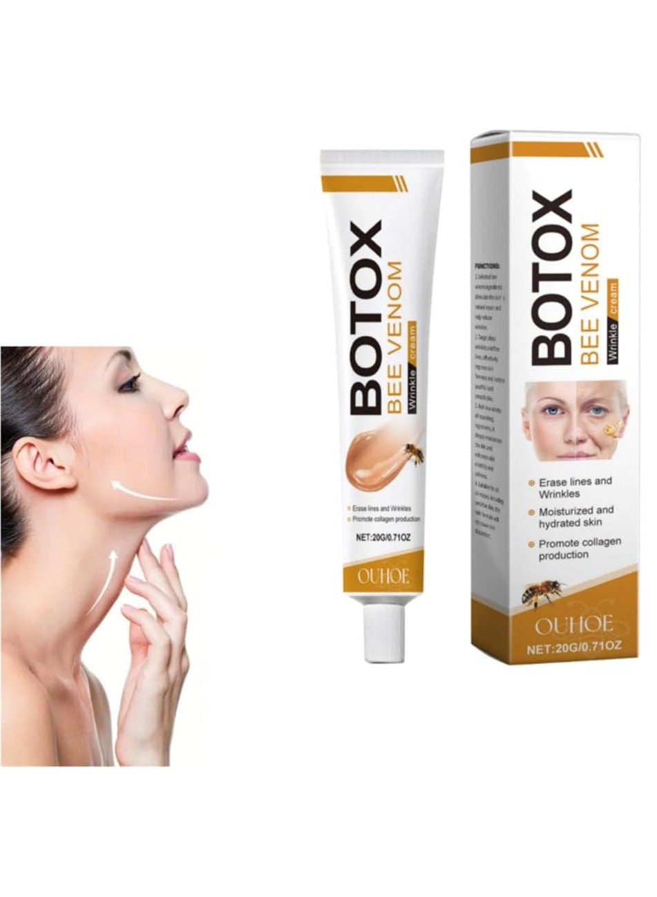 1Pcs Botox Bee Venom Cream - Wrinkle Removal & Firming, Moisturizing, Lifting & Recovery - Anti-Aging Bee Venom Cream for All Skin Types