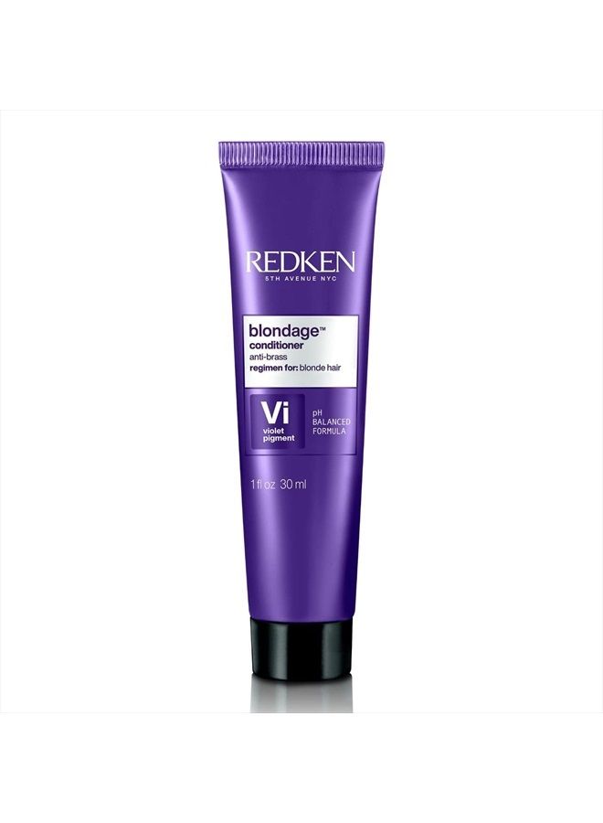 Redken Color Extend Blondage Color Depositing Purple Conditioner | Hair Toner For Blonde Hair | Neutralizes Brass & Moisturizes Hair | With Pure Violet Pigments