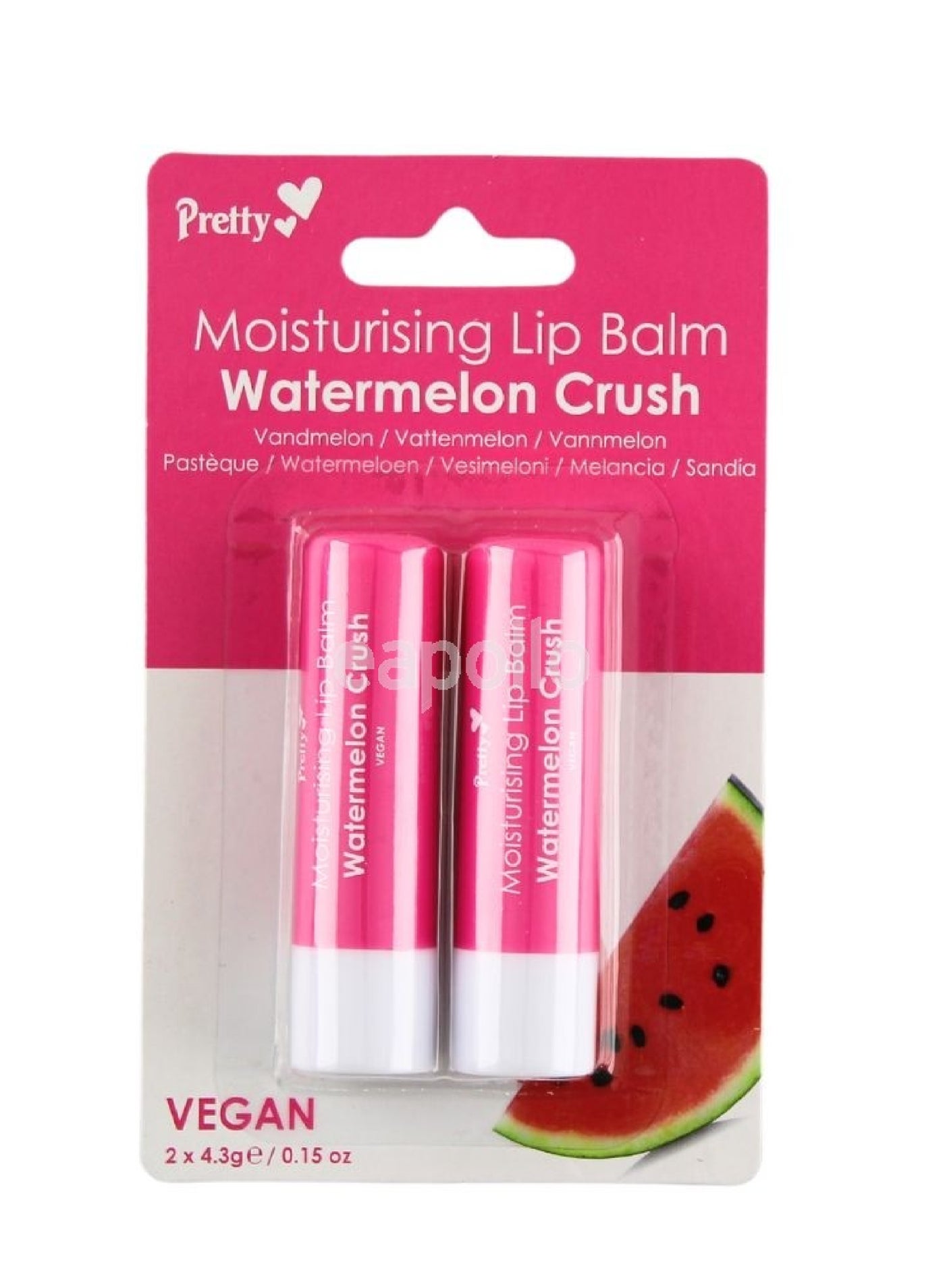 Pretty Moisturising Lip Balm Watermelon Crush