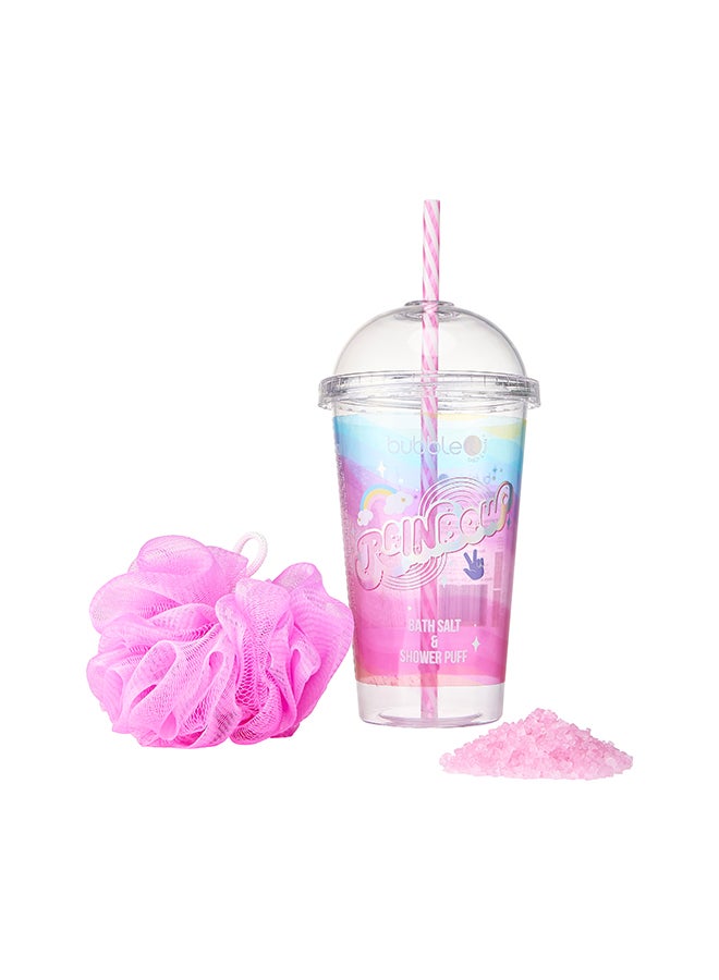 Rainbow Bath Salt Cup