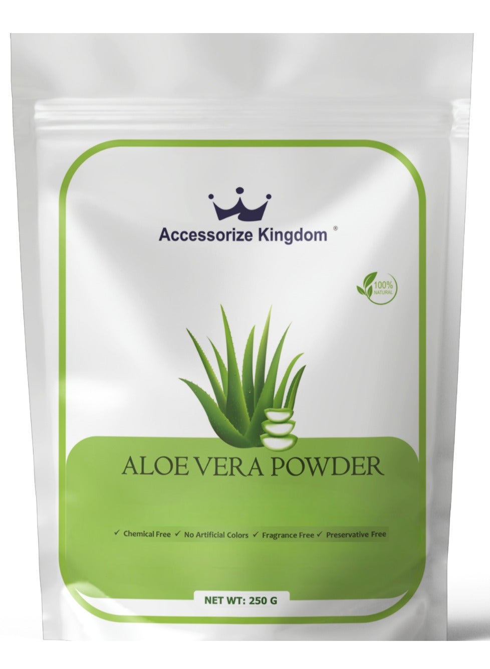 Aloe Vera Powder (250gm) – 100% Natural | Suitable for Hair & Skin | Hydrates Scalp, Reduces Dandruff & Nourishes Skin | Soothes Irritation, Brightens & Moisturizes | Chemical-Free