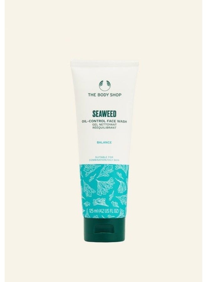 Seaweed Oil-Control Face Wash – Deep-Cleansing Formula for Oily & Combination Skin | Helps Control Excess Oil, Mattifies Skin | Enriched with Sustainably Sourced Seaweed Extracts | Suitable for Daily Use, 125 ml